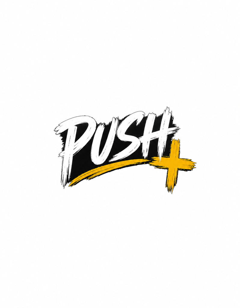PUSH Pray Until Something Happens meaning and Christian faith apparel from Huneez Pot