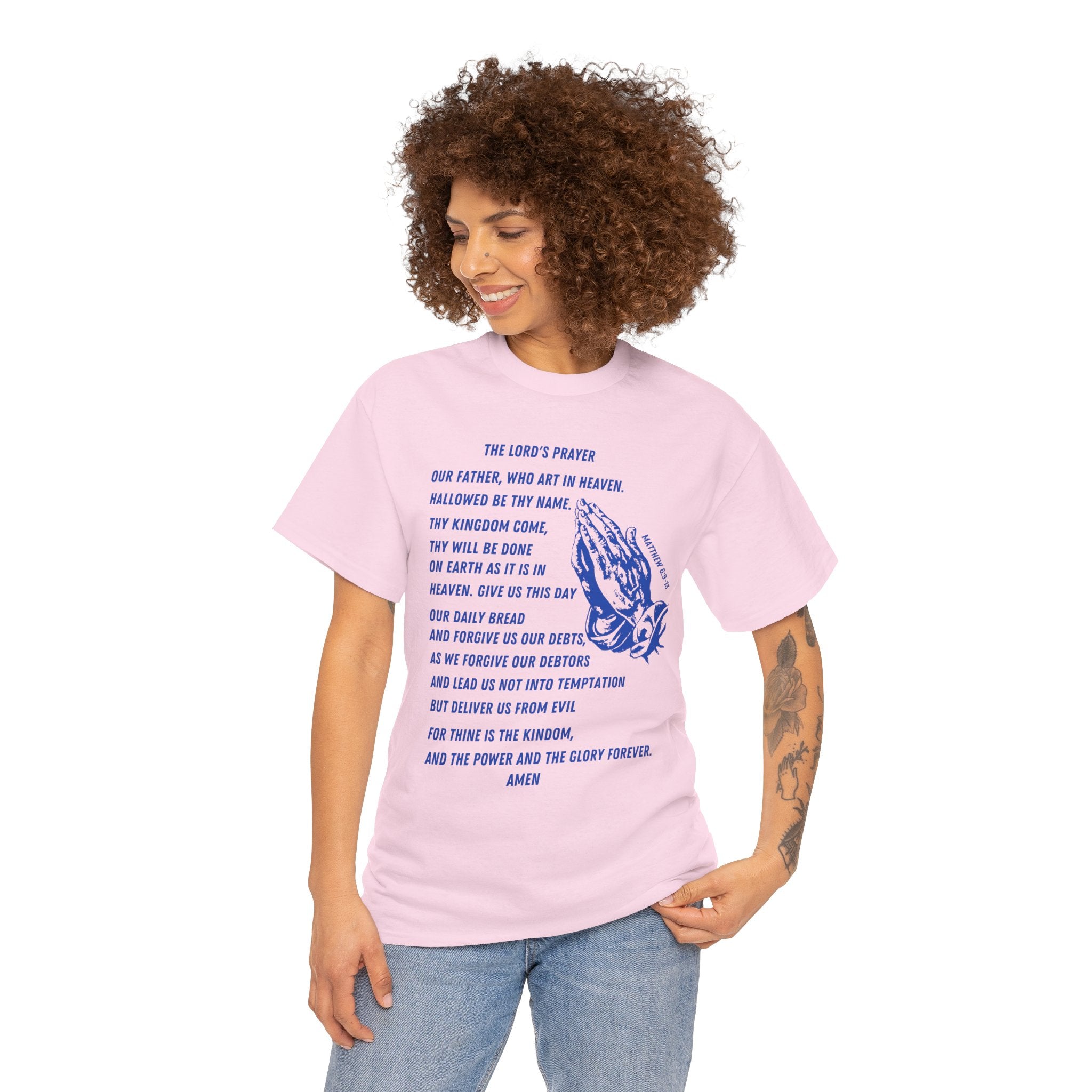 The Lord's Prayer T‑Shirt - Blue