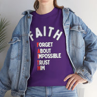Faith T-Shirt "Forget About Impossible, Trust Him" Dark