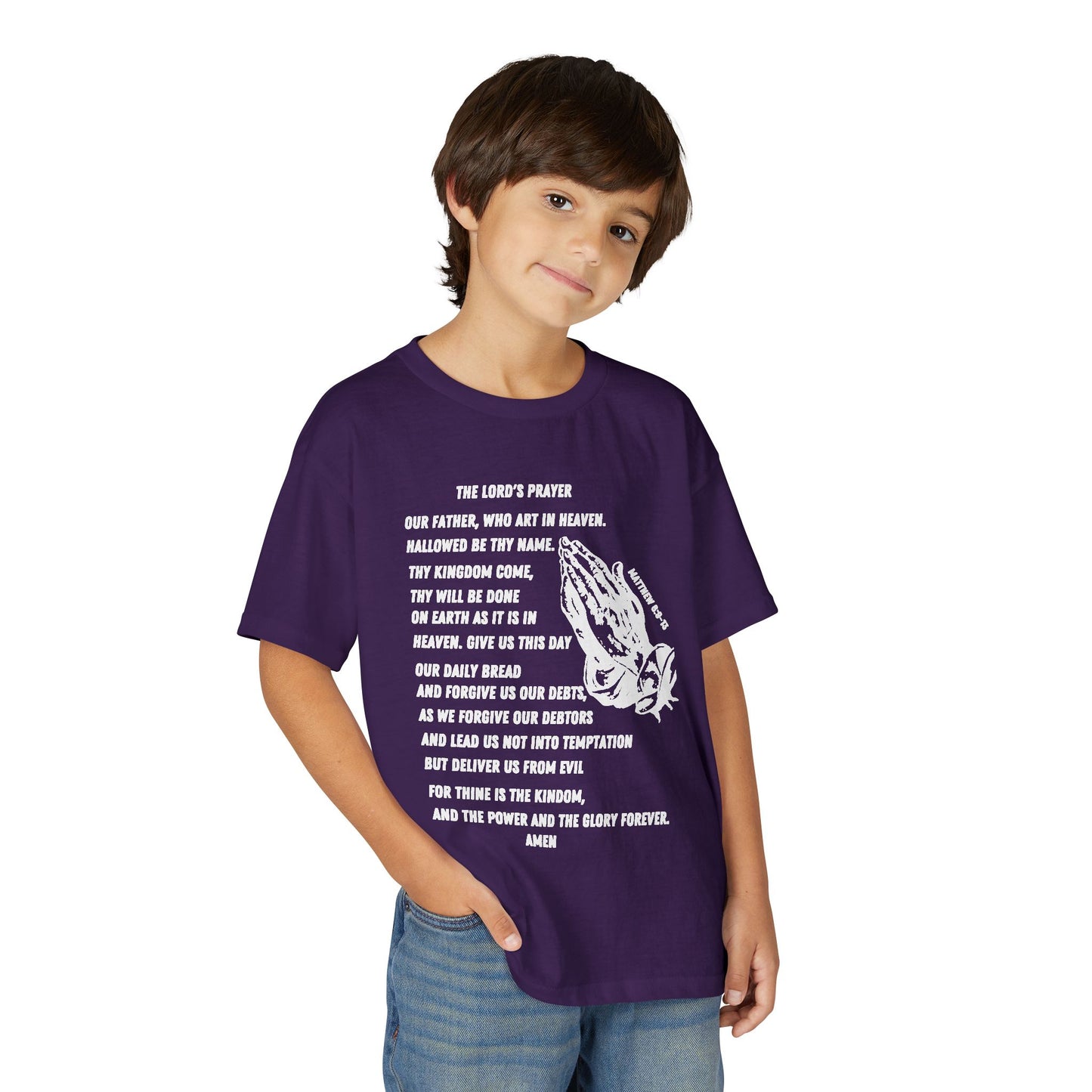 The Lord's Prayer Youth T-Shirt - White