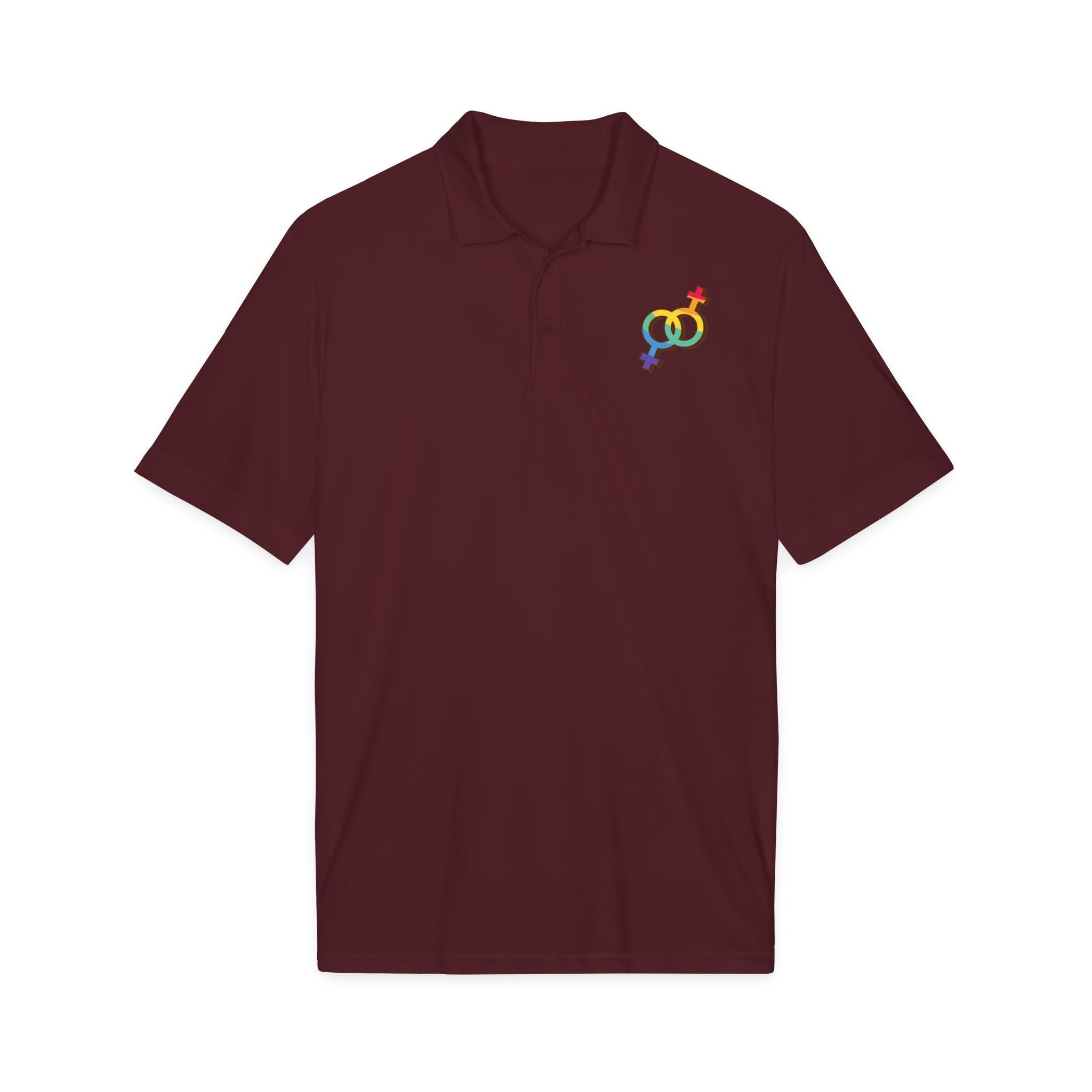 Female Rainbow Symbols Polo Shirt