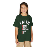Forget About Impossible, Trust Him Youth Christian Tee
