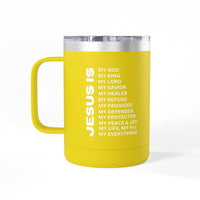 Christian Jesus Is 15oz Tumbler - White