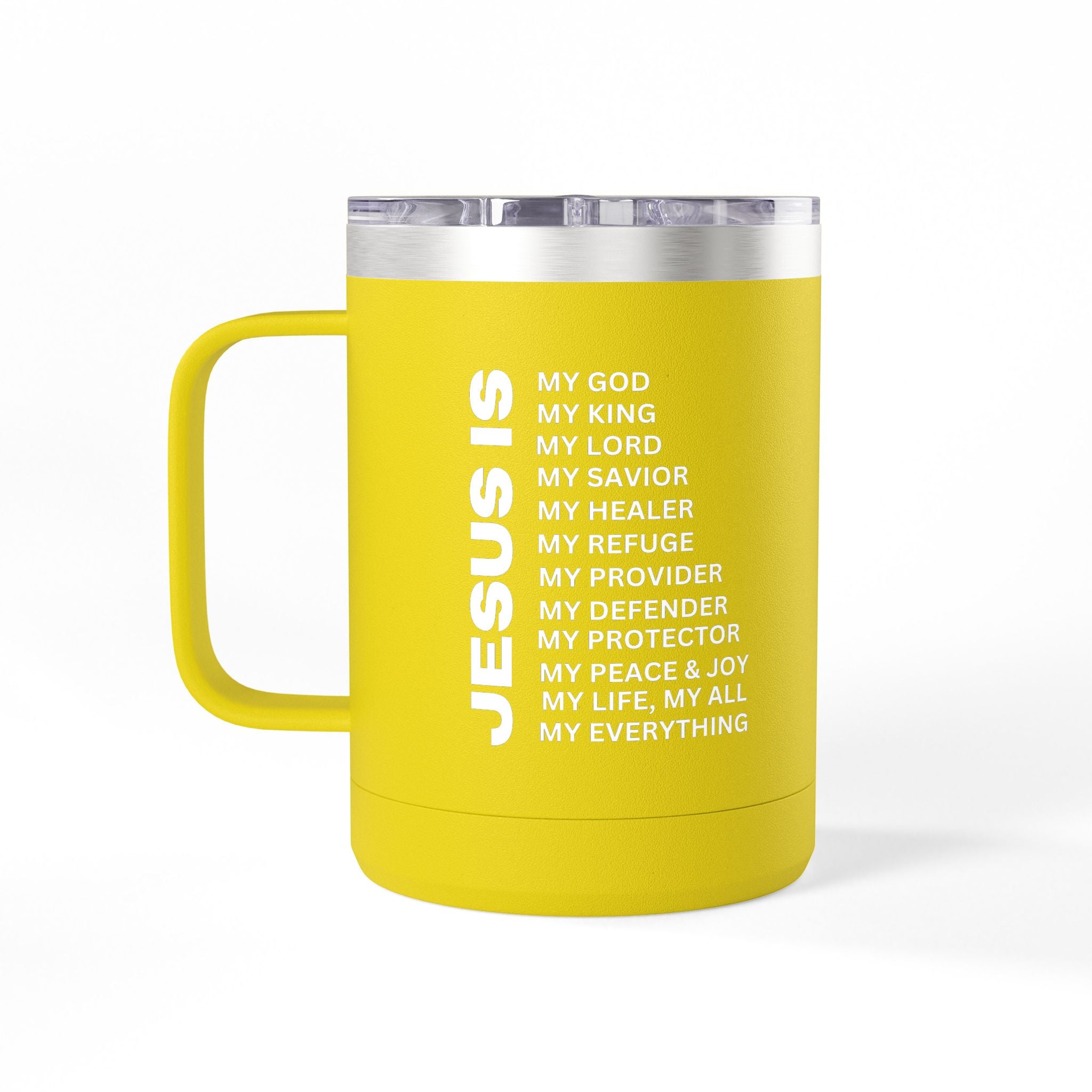 Christian Jesus Is 15oz Tumbler - White
