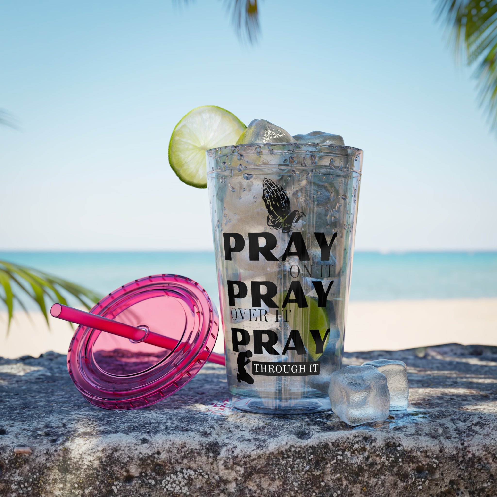 Pray On It 16oz Tumbler with Straw