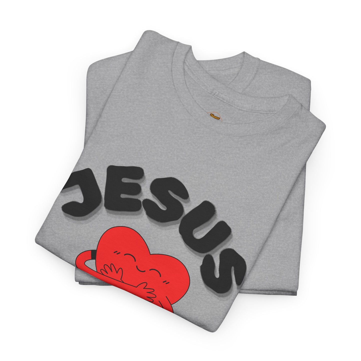 Jesus Loves Me Heart Tee – Cute Christian Faith Graphic T-Shirt