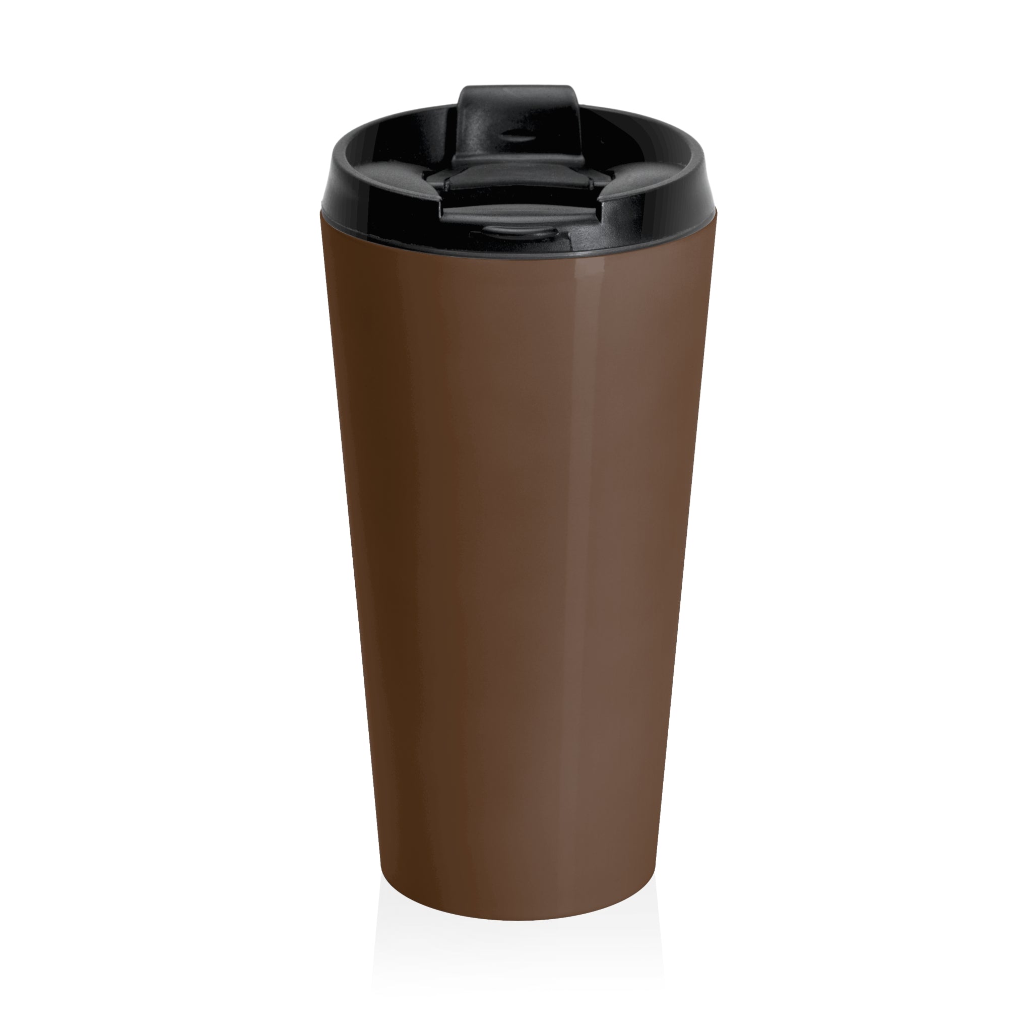 Christian JESUS IS Brown Stainless Steel Travel Mug - White