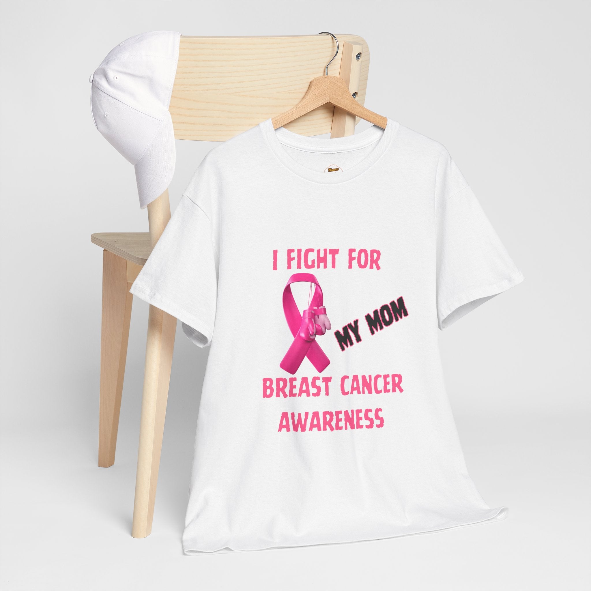 I Fight for My Mom Pink Ribbon Shirt