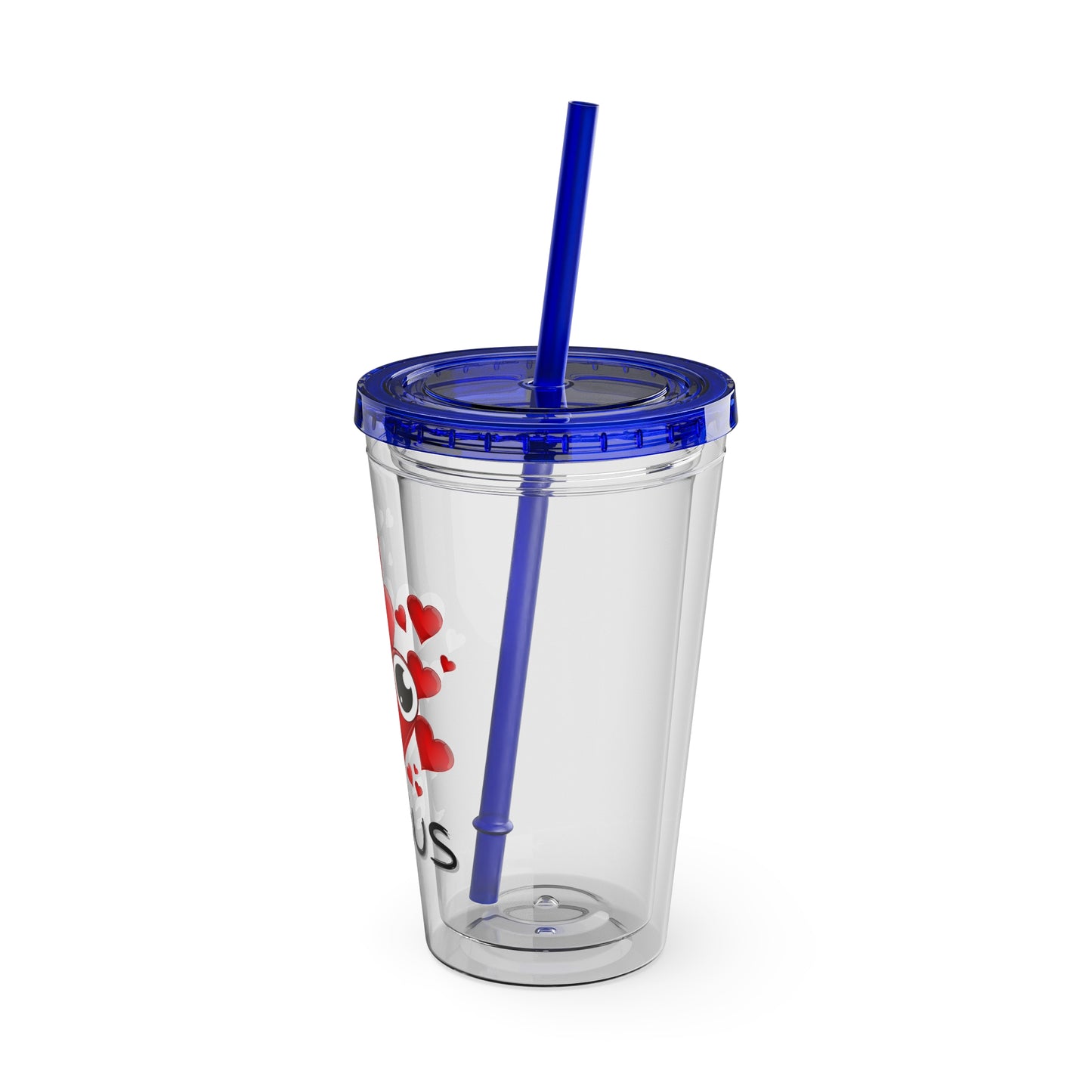 Jesus Heart Love 16oz Tumbler with Straw