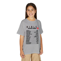 Bible Emergency Numbers Youth T-Shirt — Black