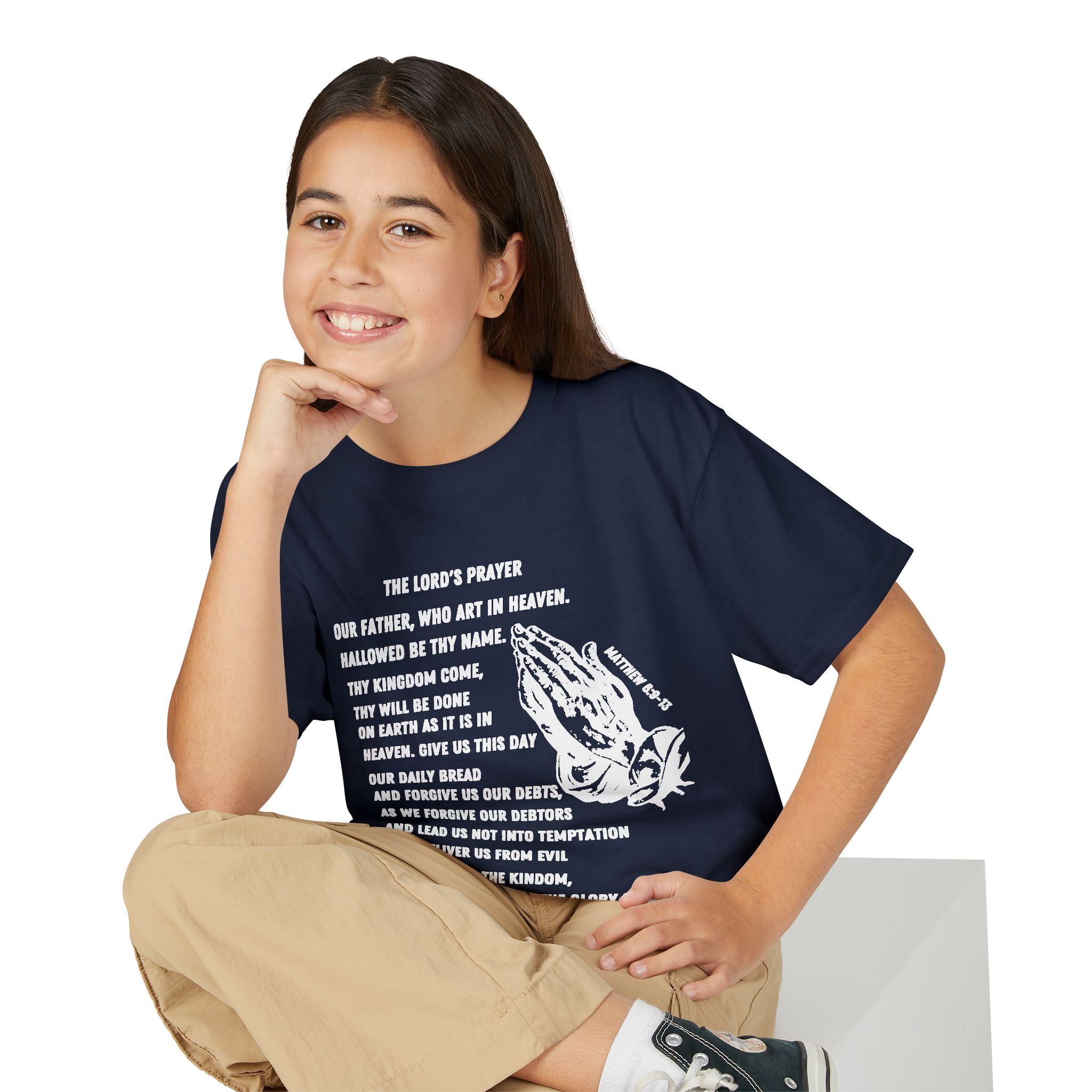 The Lord's Prayer Youth T-Shirt - White