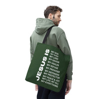 Christian JESUS IS Tote Bag - Green