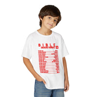 Bible Emergency Numbers Youth T-Shirt — Red