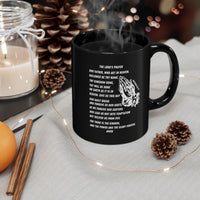 The Lord’s Prayer Black Coffee Mug (11oz/15oz)