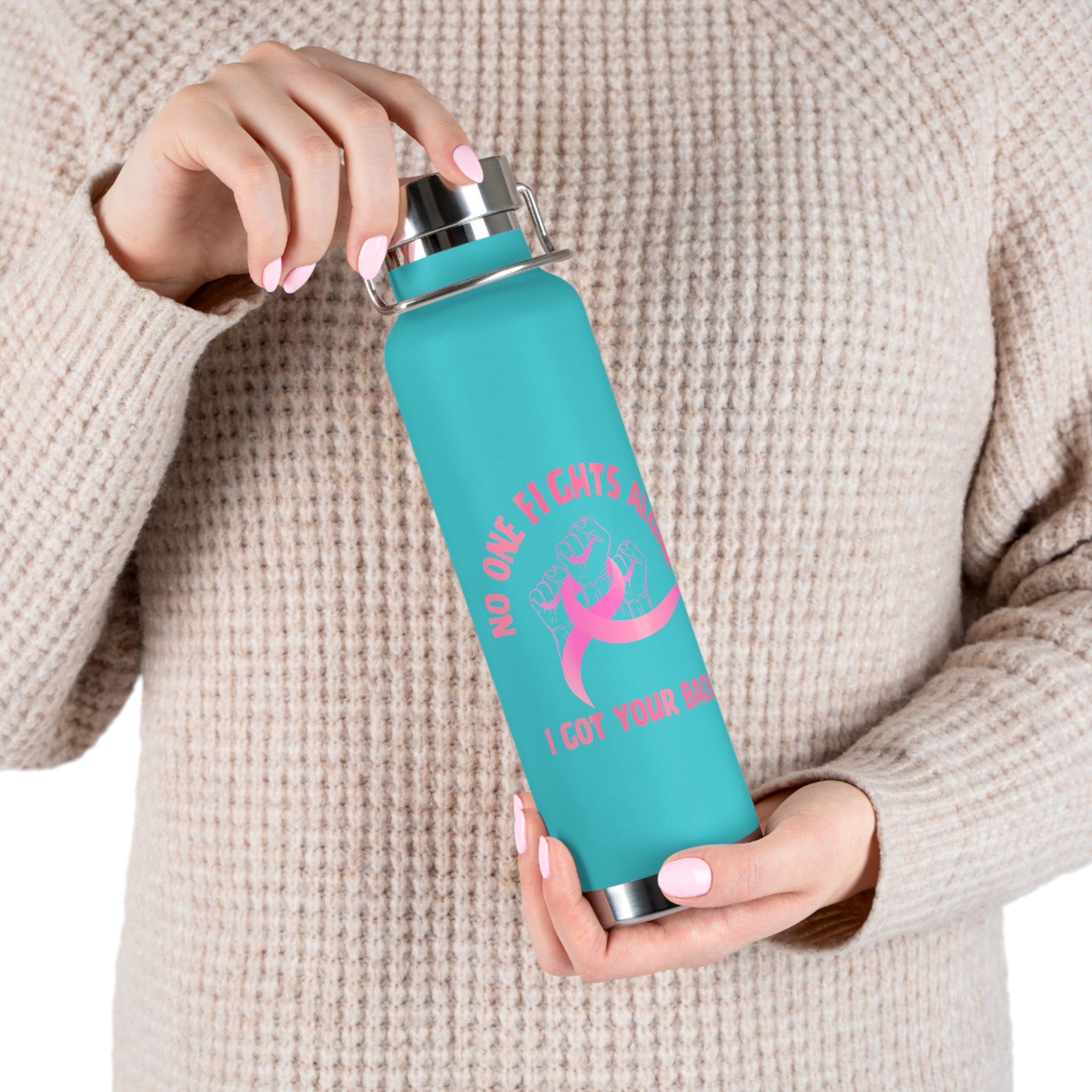 No One Fights Alone 22oz Insulated Water Bottle