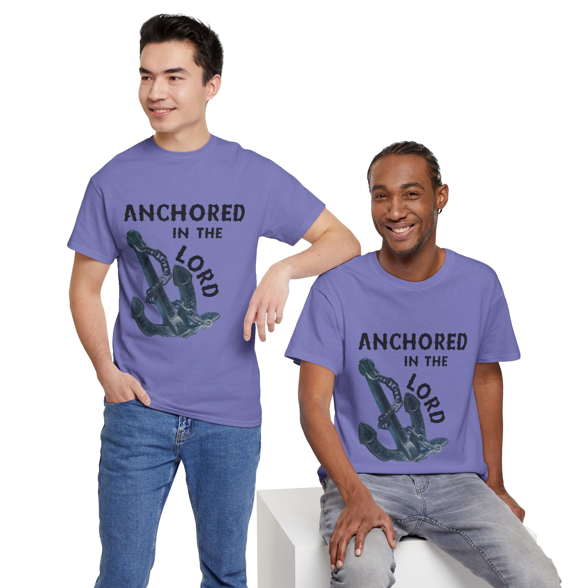Anchored in the Lord T-Shirt - Black