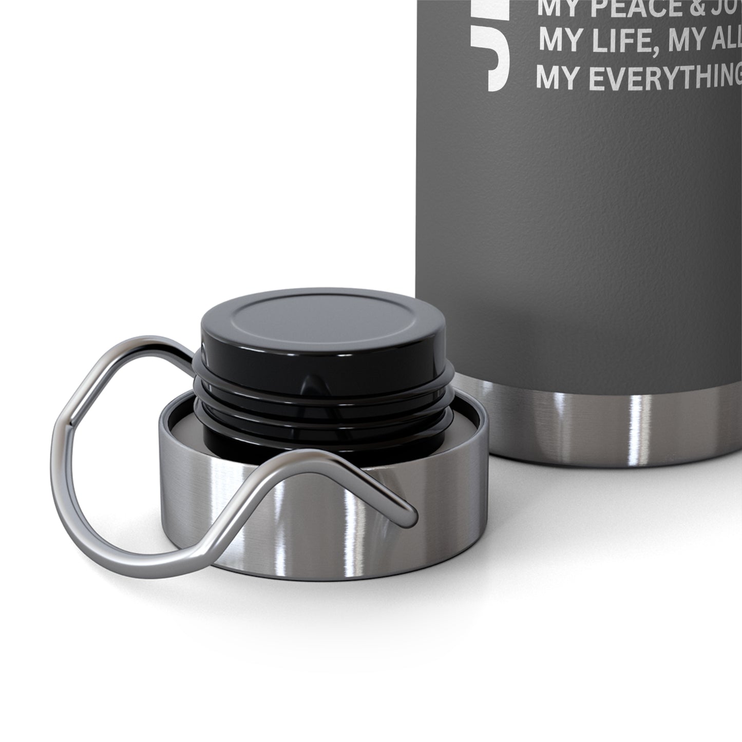 Christian JESUS IS 22oz Insulated Water Bottle - White
