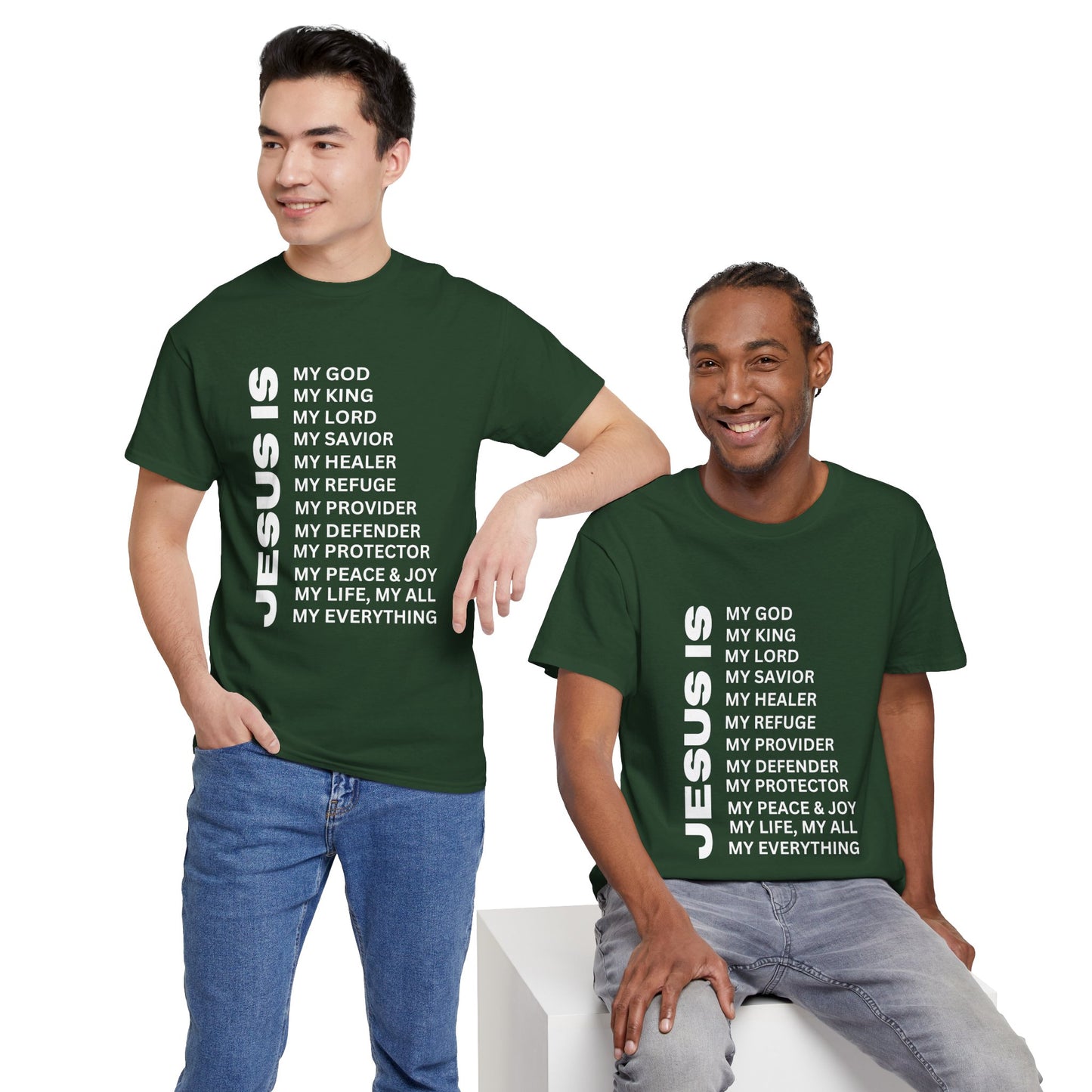 Christian JESUS IS T-shirt - White