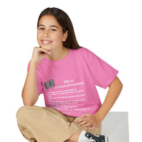 10 Commandments Youth T-shirt - White