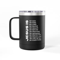 Christian Jesus Is 15oz Tumbler - White