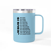 Christian Jesus Is 15oz Tumbler - Black