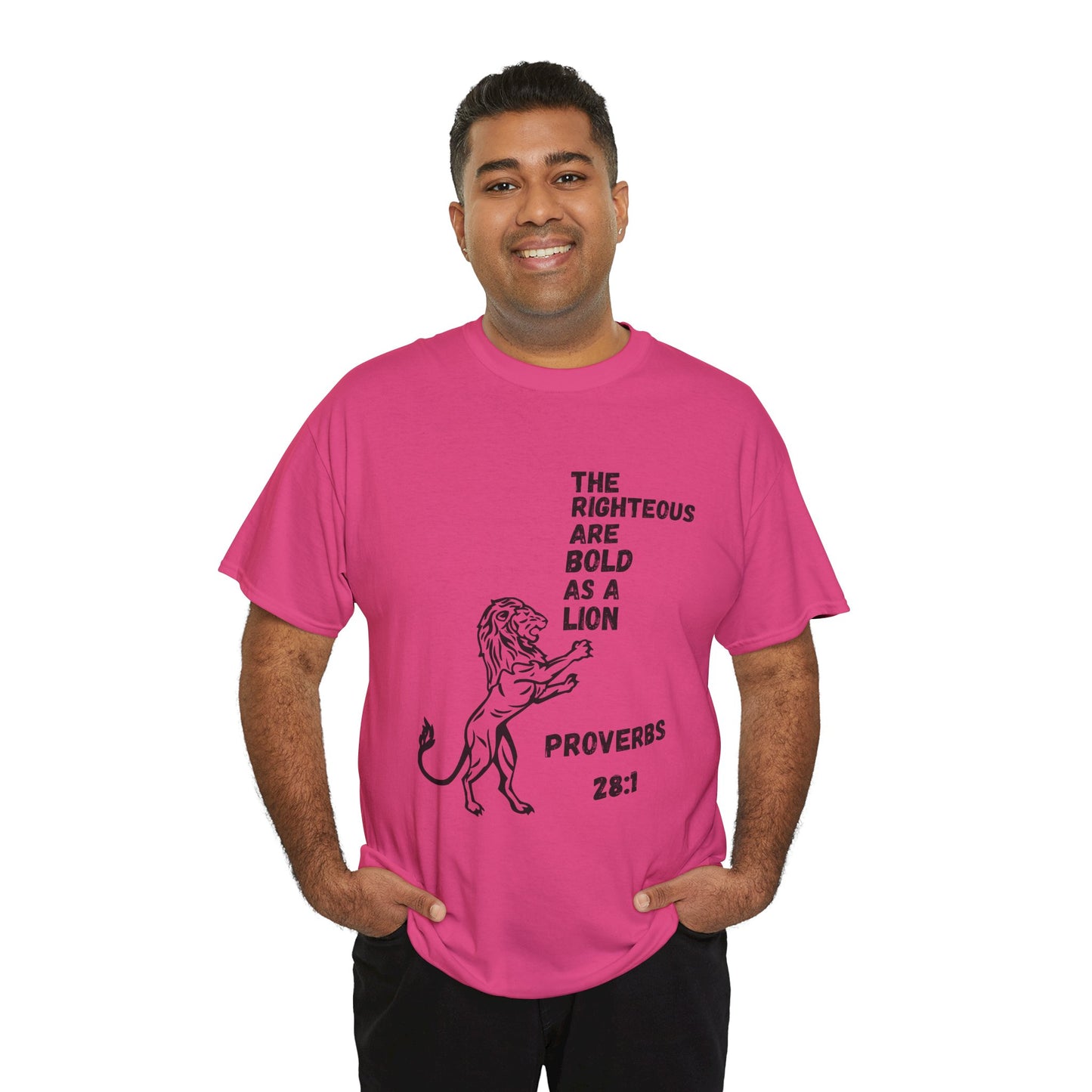 The Righteous Are Bold as a Lion Tee - Proverbs 28:1