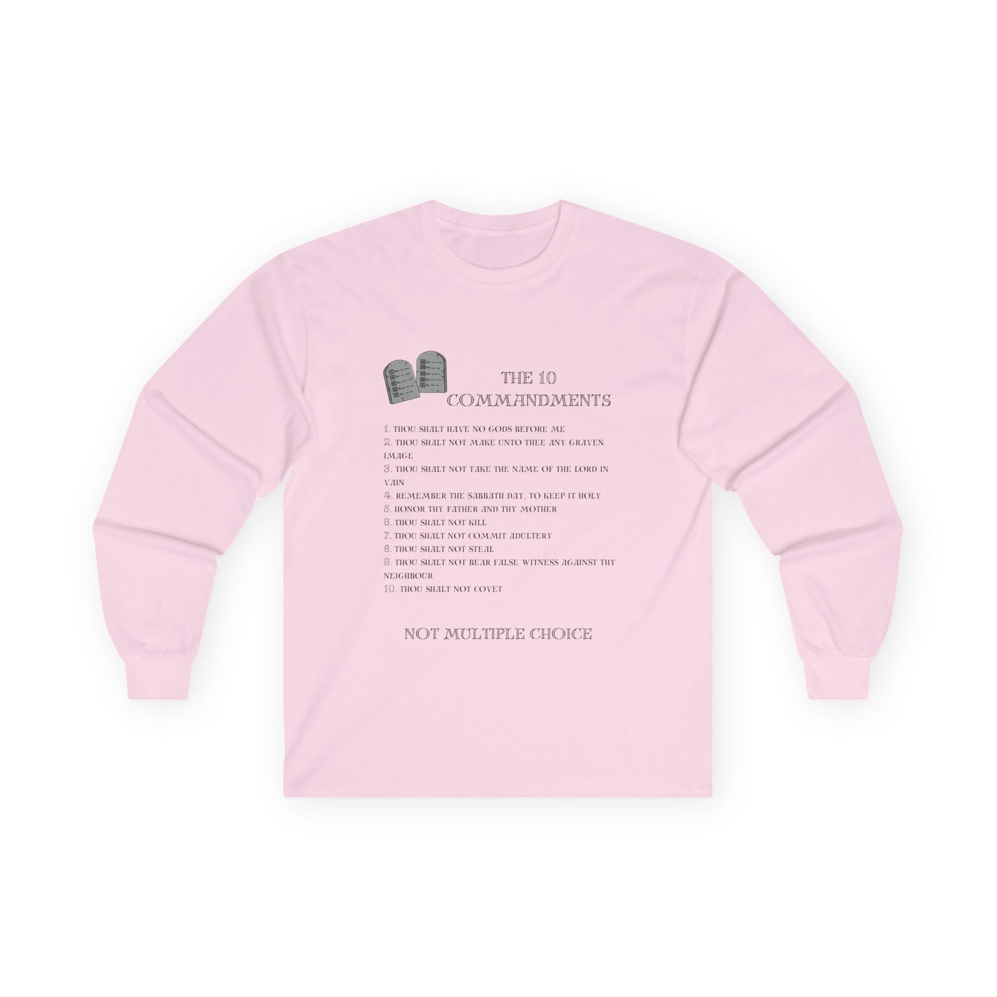 10 Commandments Long Sleeve - Black
