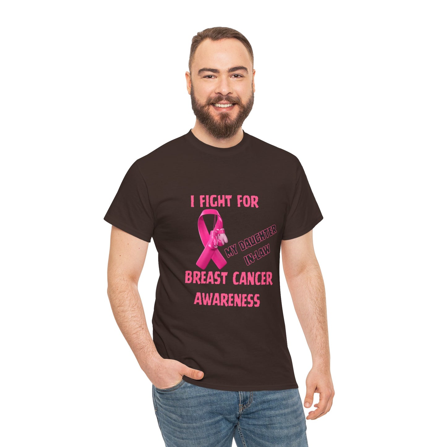 I Fight For My Daughter In-Law Pink Ribbon Tee