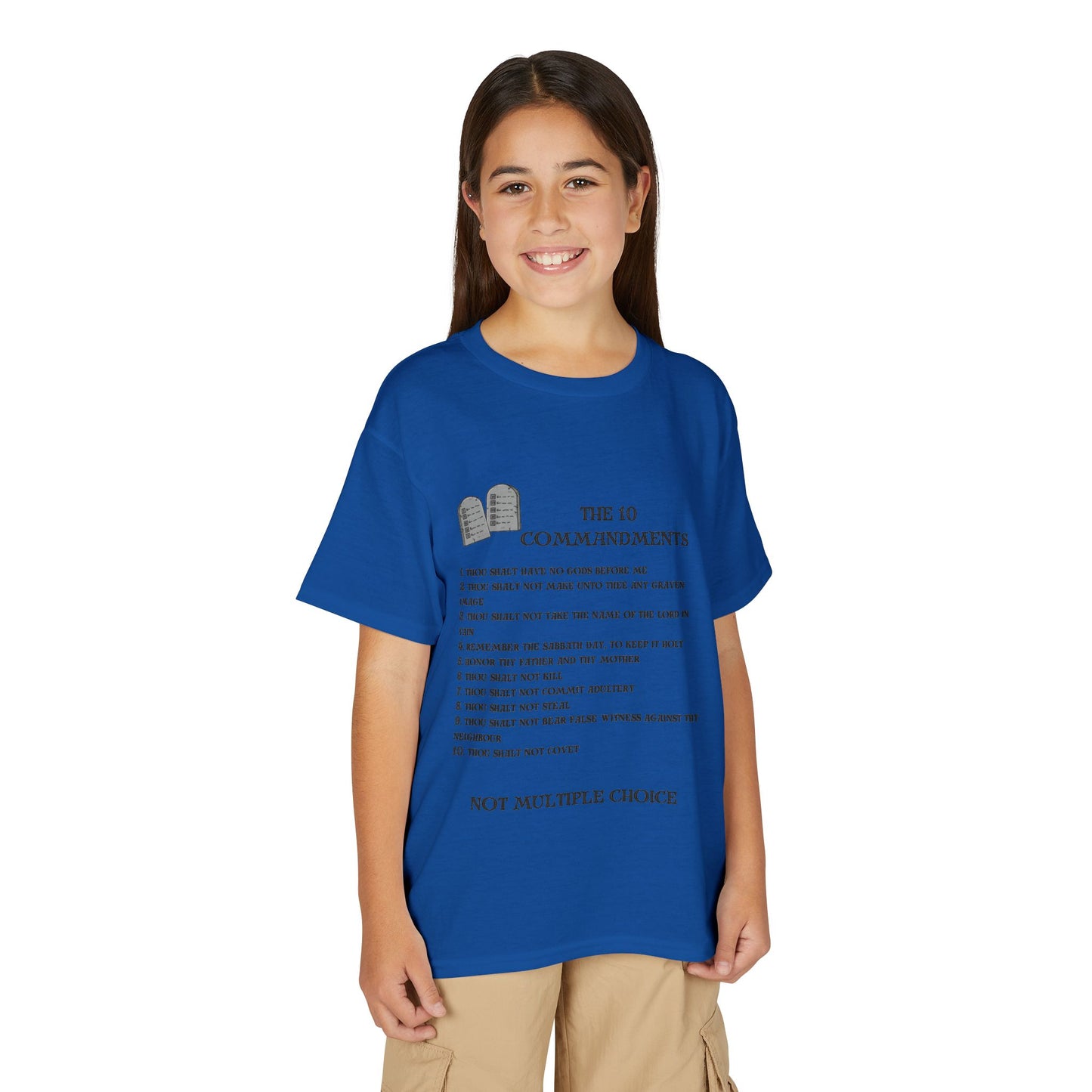 10 Commandments Youth T-shirt - Black