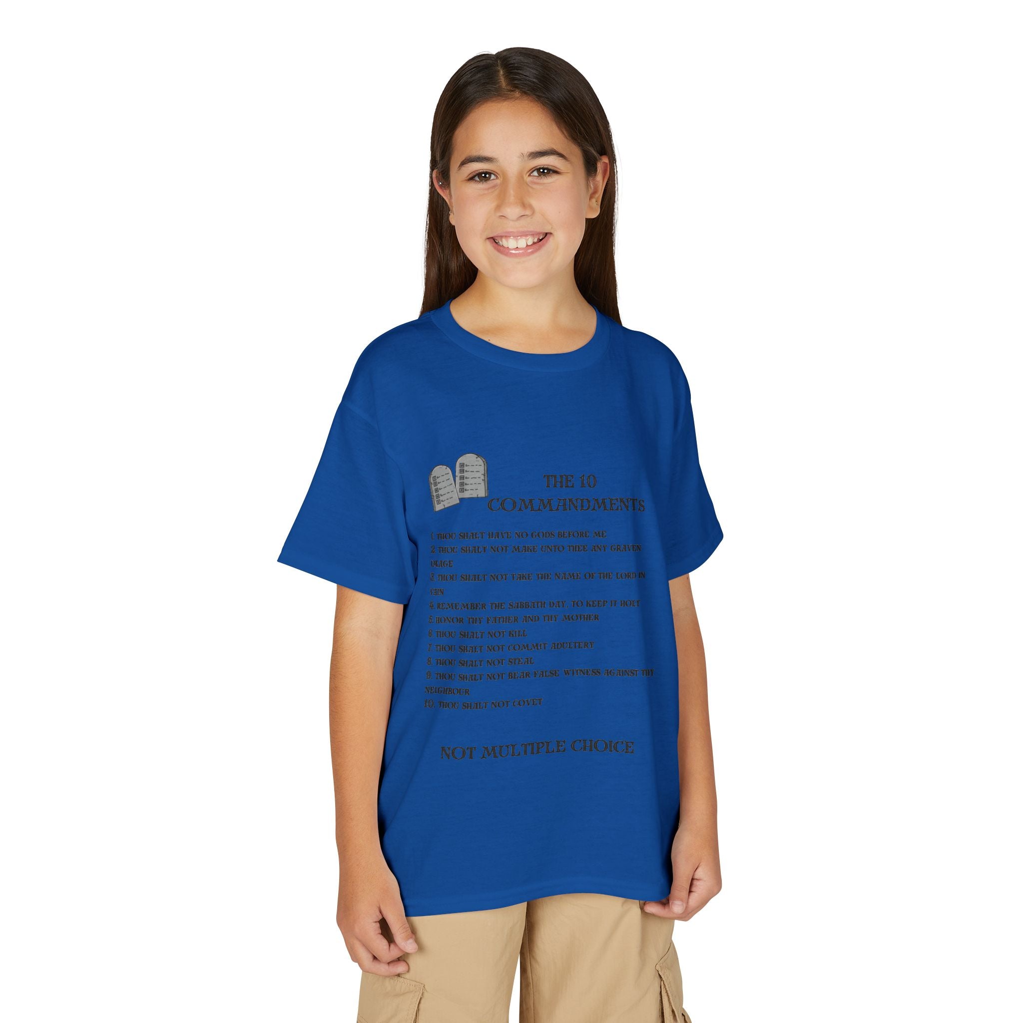 10 Commandments Youth T-shirt - Black