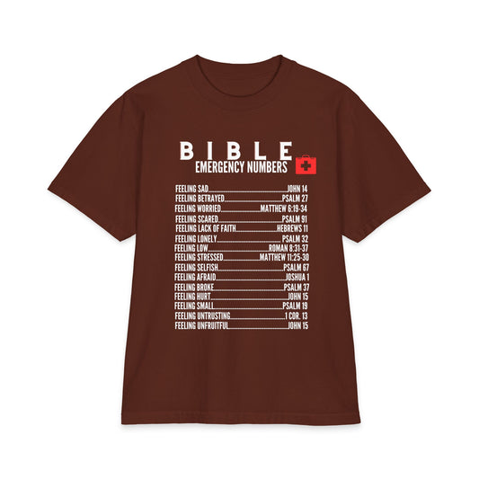 Bible Emergency T-shirt - 7X only - White