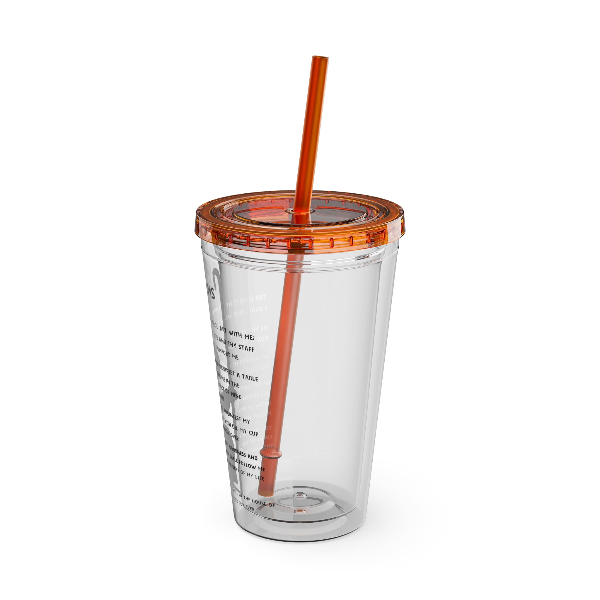 23 Psalms 16oz Tumbler with Straw