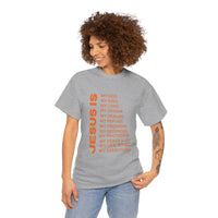Christian JESUS IS T‑Shirt - Orange