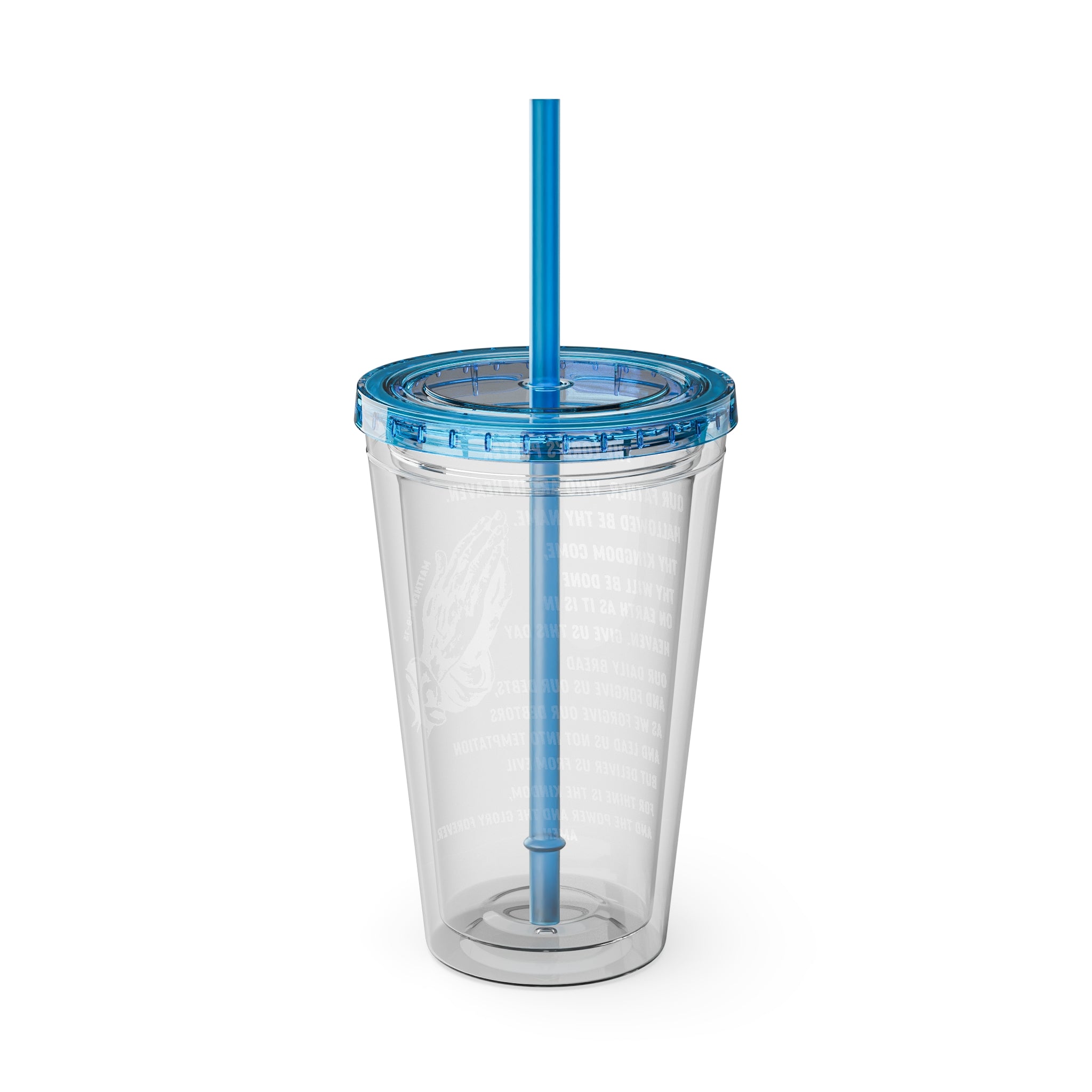 The Lord's Prayer 16oz Tumbler with Straw