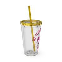 "We Fight Together" 16oz Tumbler with Straw Cup