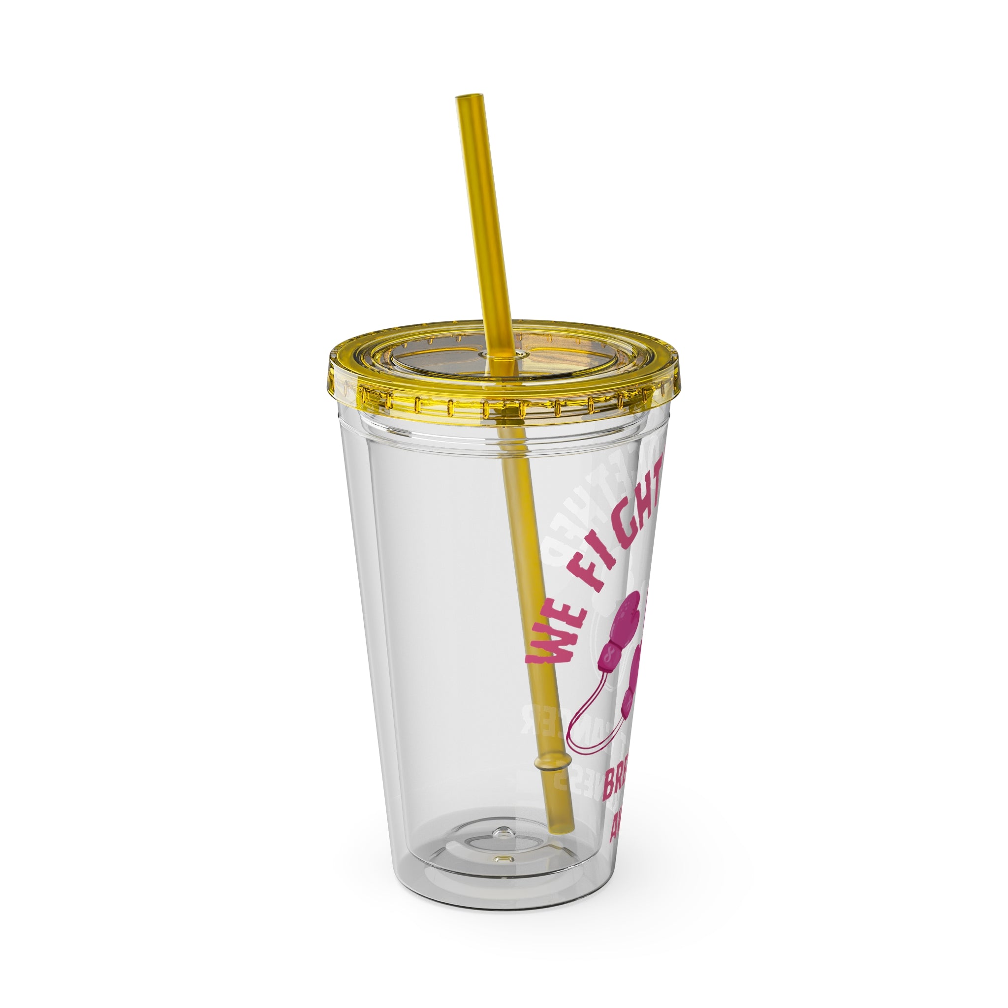 "We Fight Together" 16oz Tumbler with Straw Cup