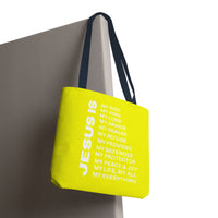 Christian JESUS IS Tote Bag - Yellow