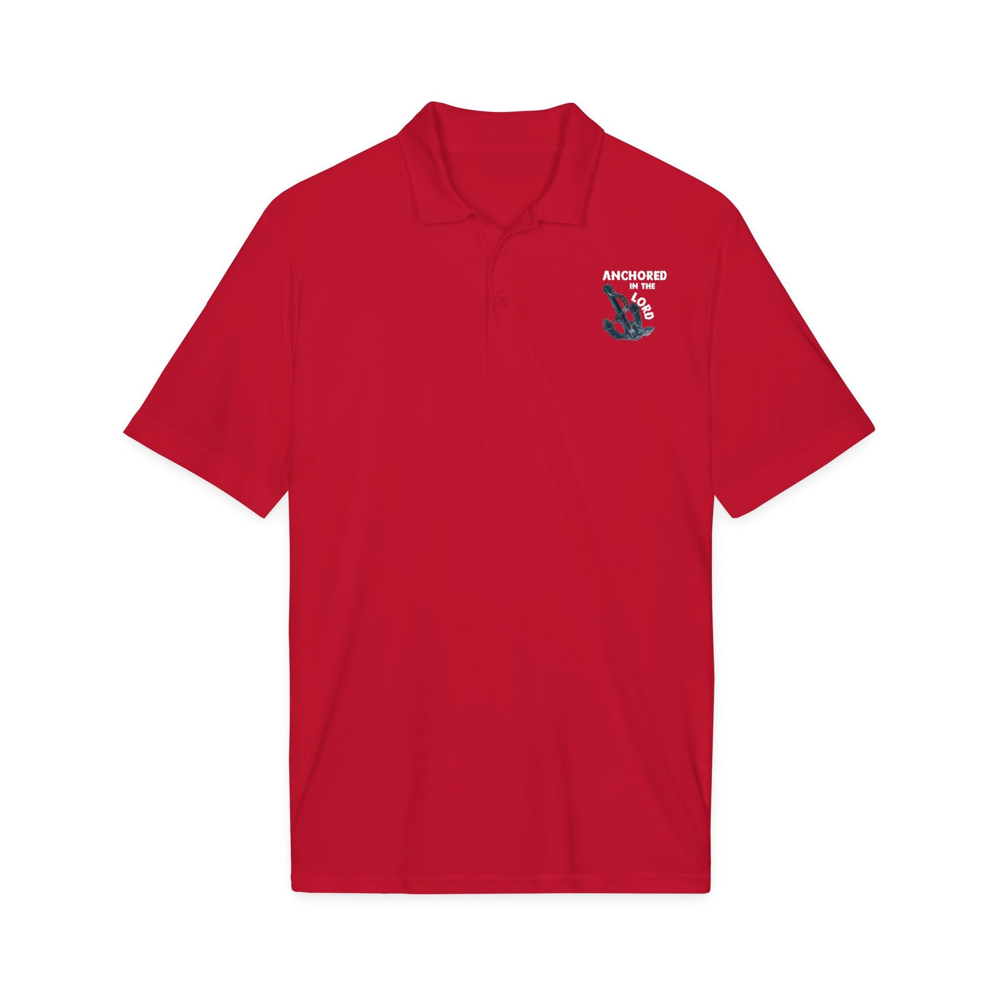 Anchored in the Lord Polo - White