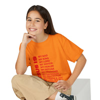 Christian JESUS IS Youth Short Sleeve - Red