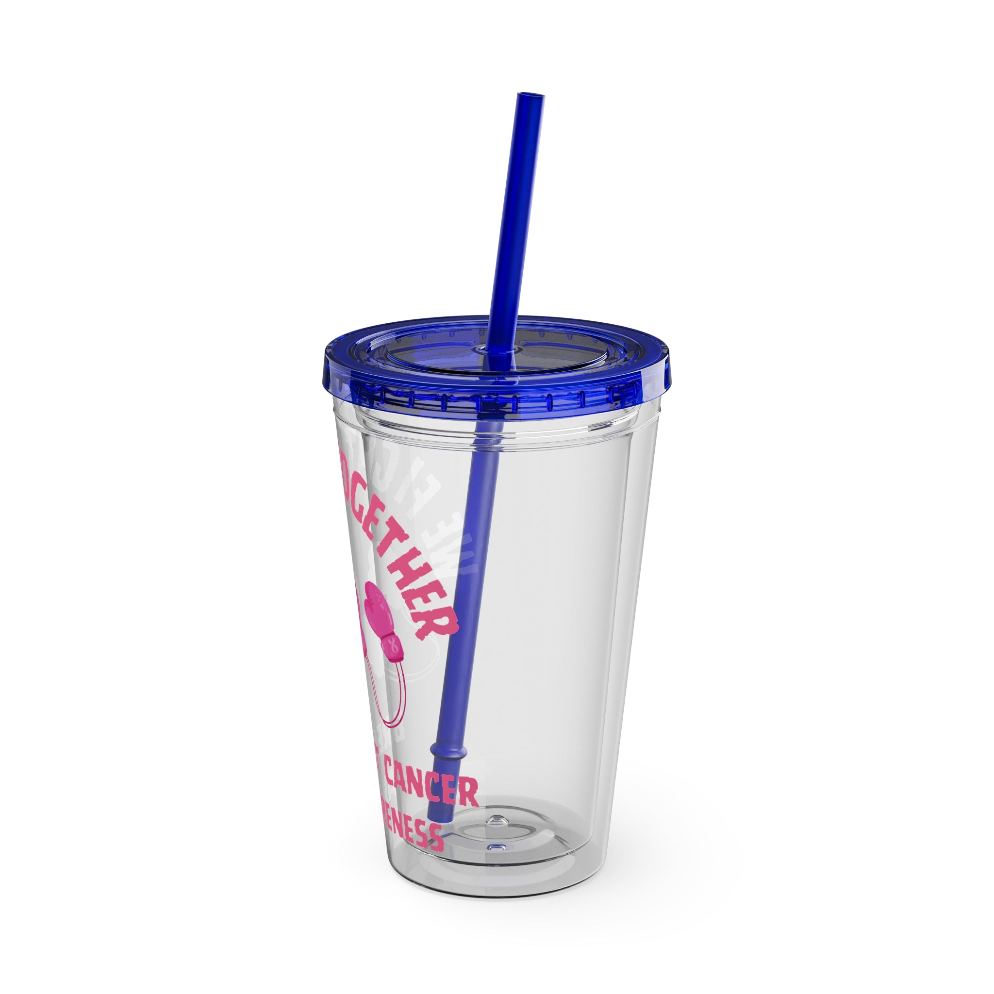"We Fight Together" 16oz Tumbler with Straw Cup