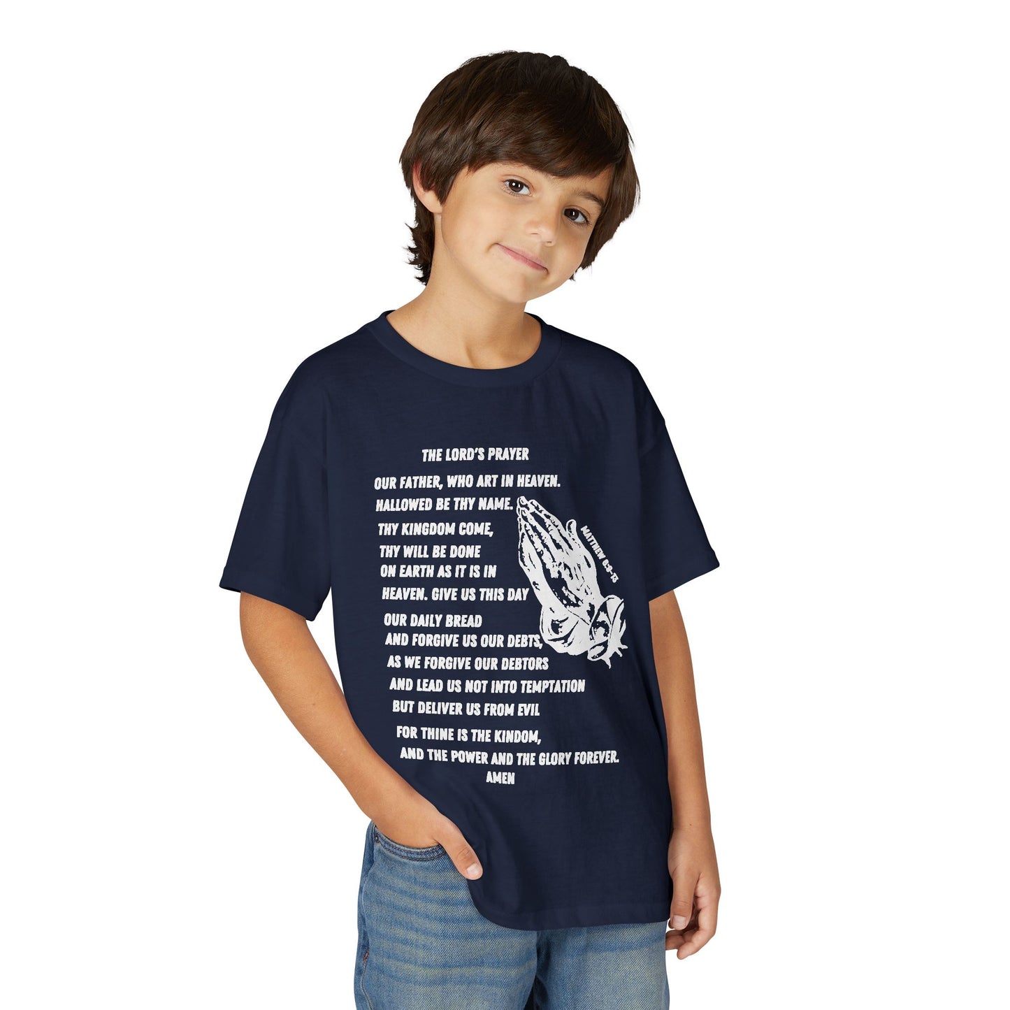 The Lord's Prayer Youth T-Shirt - White