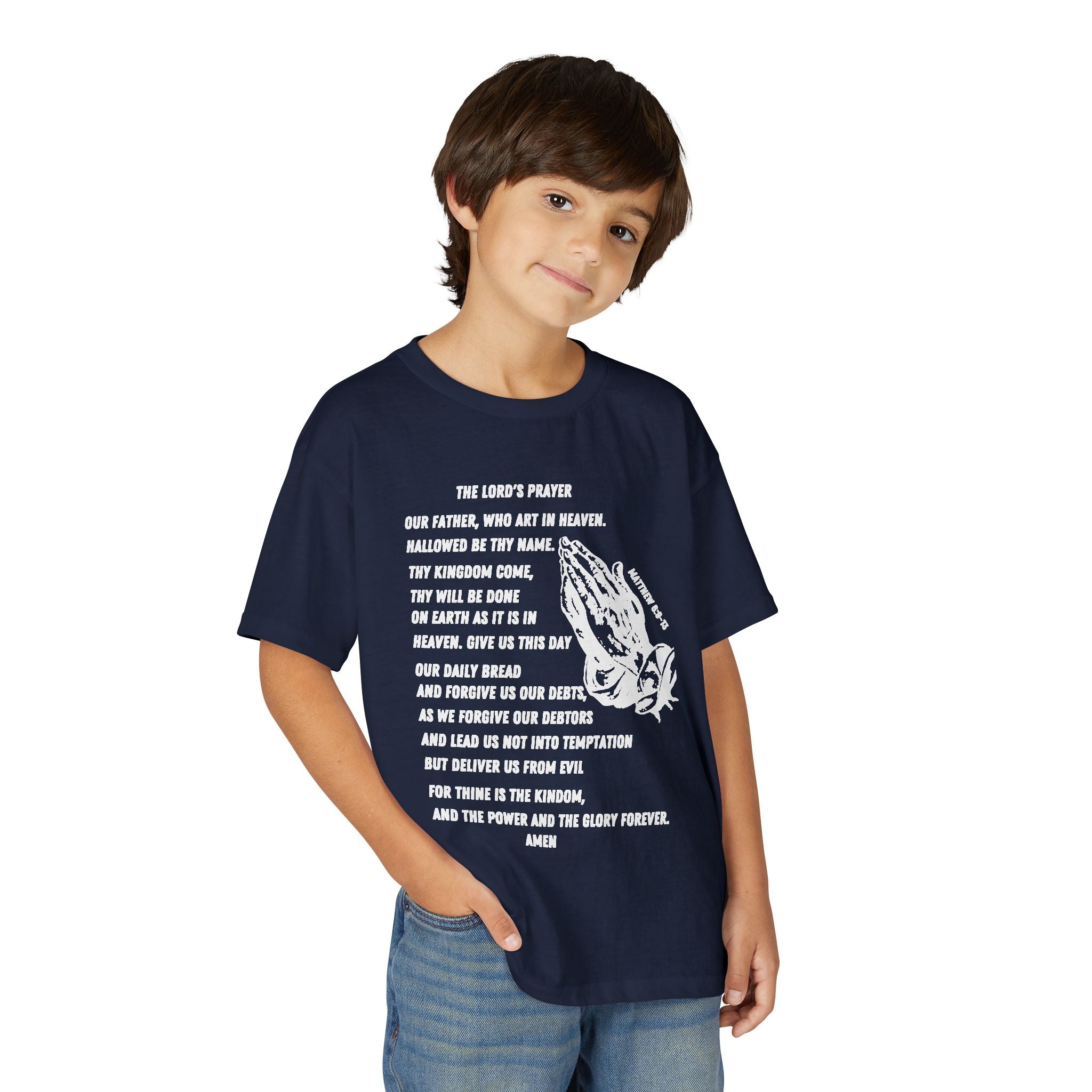 The Lord's Prayer Youth T-Shirt - White