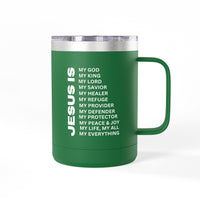 Christian Jesus Is 15oz Tumbler - White