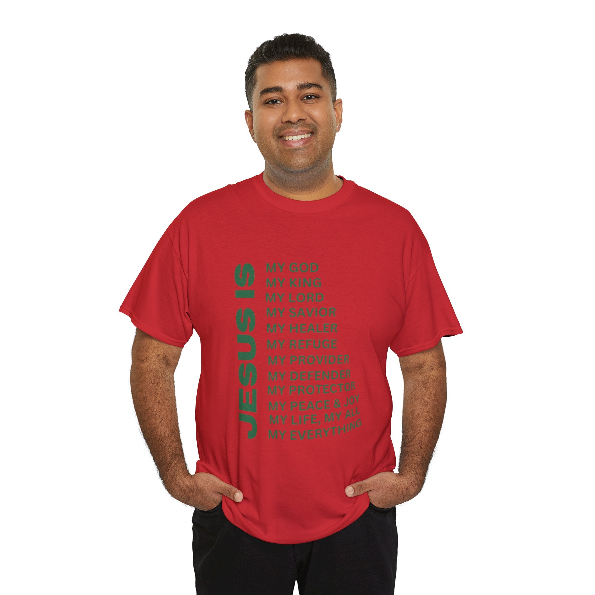 Christian JESUS IS T-shirt - Green