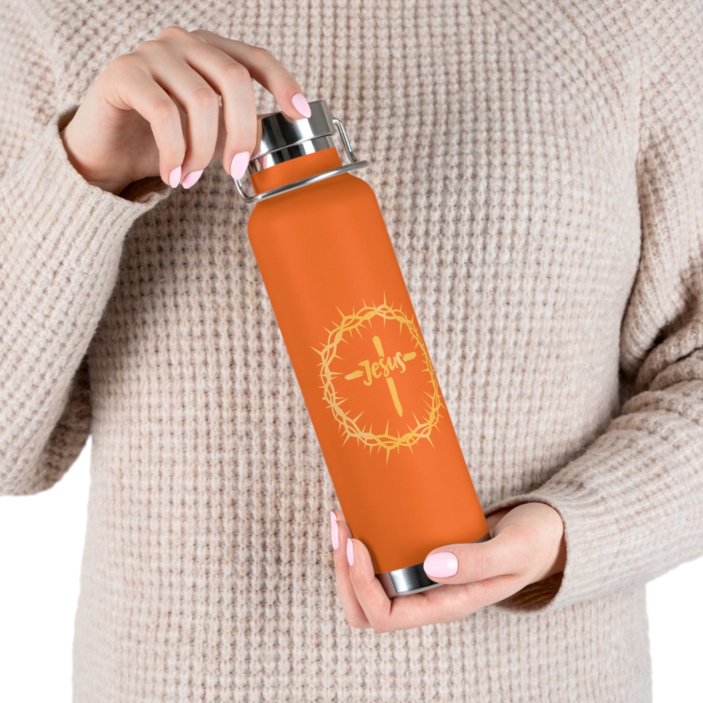 Jesus Crown of Thorns 22oz Insulated Water Bottle