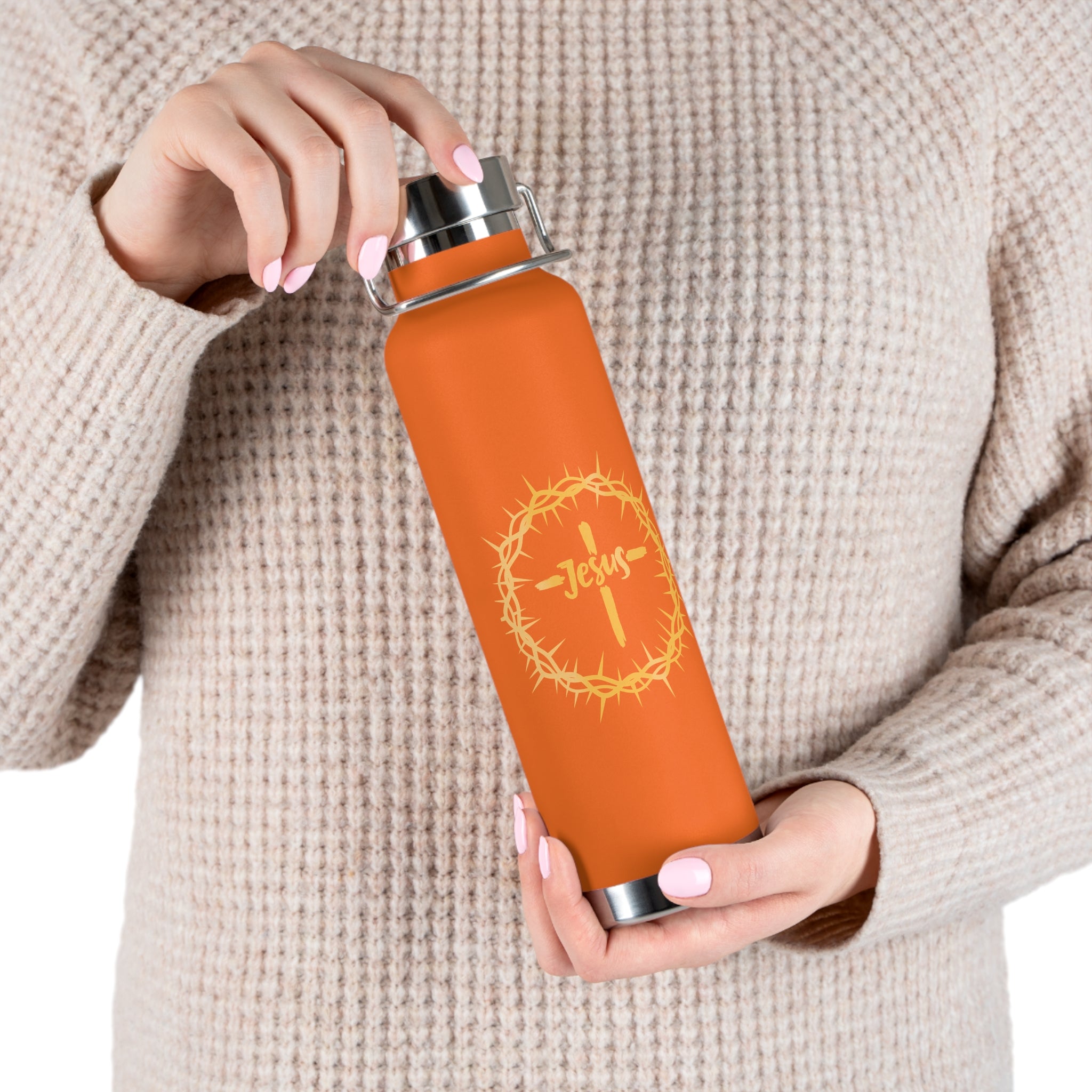 Jesus Crown of Thorns 22oz Insulated Water Bottle