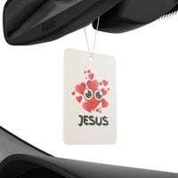 Eye Love Jesus Heart Car Air Freshener