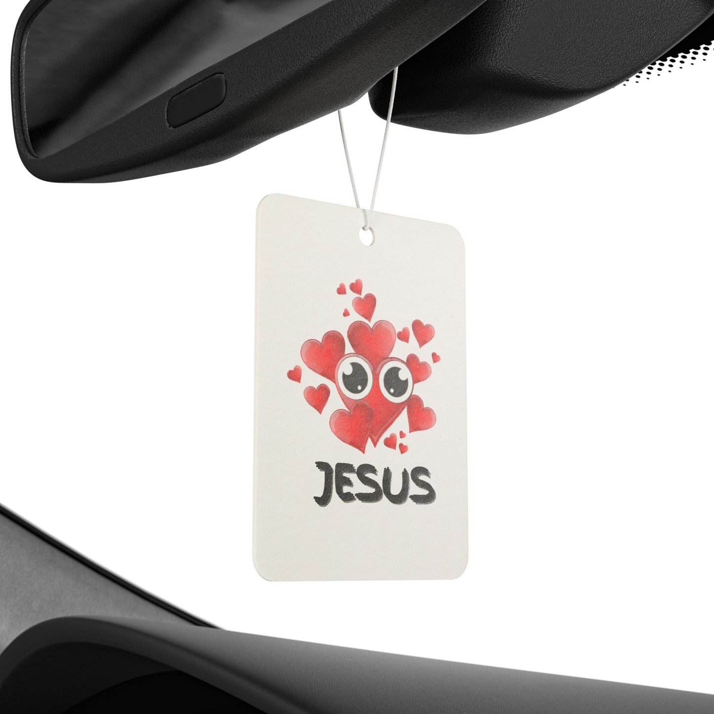 Eye Love Jesus Heart Car Air Freshener