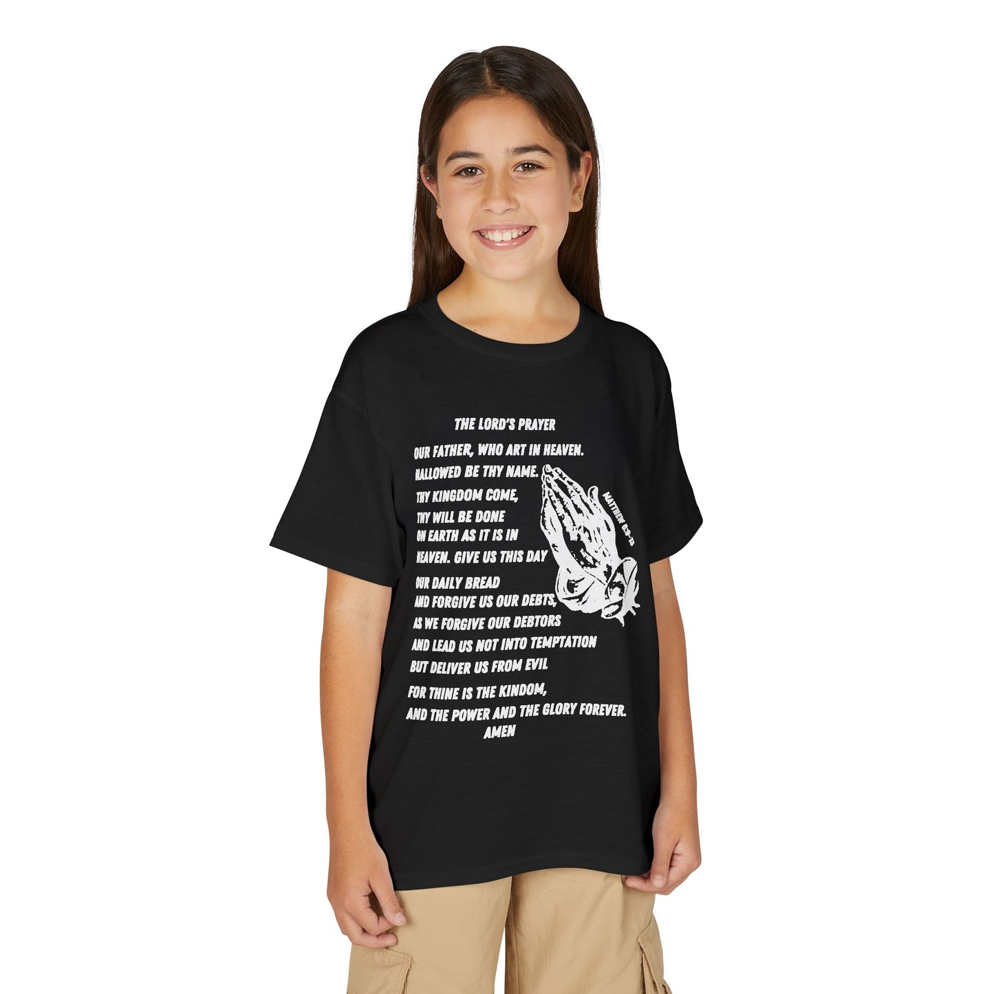 The Lord's Prayer Youth T-Shirt - White
