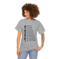 Christian JESUS IS T‑Shirt - Black